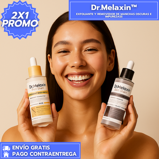Oferta Especial 2x1: Dr.Melaxin™ - Exfoliante y Removedor de Manchas Oscuras e Impurezas