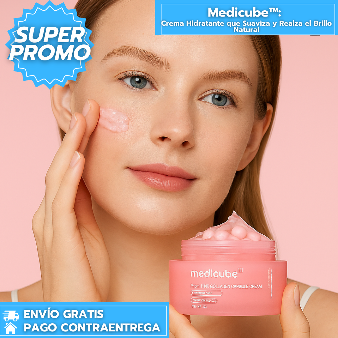 Medicube™: Crema Hidratante que Suaviza y Realza el Brillo Natural
