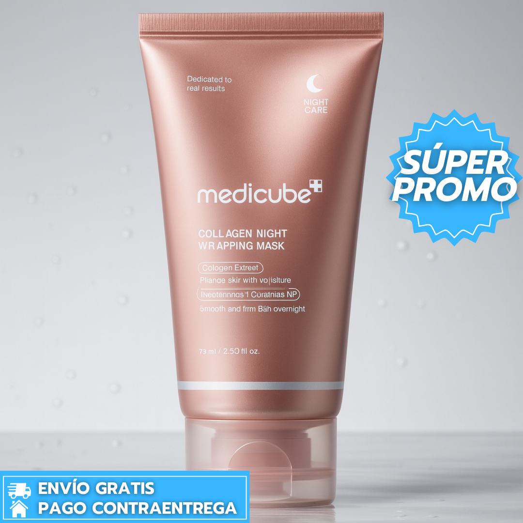 Medicube™: Mascarilla Facial con Colágeno que Envuelve, Hidrata y Reafirma la Piel