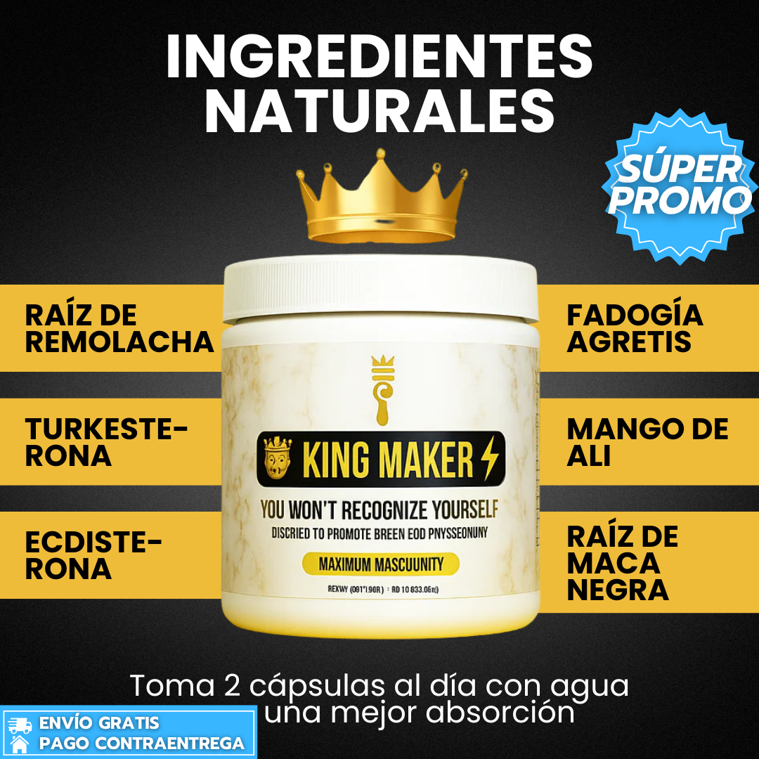 KingMaker™: Recuperación Muscular y Apoyo a la Salud Masculina