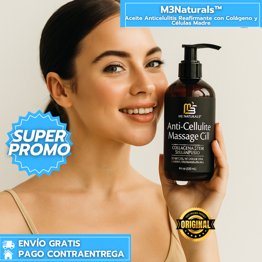 Anticelulitis™ ORIGINAL: Aceite de Masaje Corporal Reafirmante con Colágeno y Células Madre