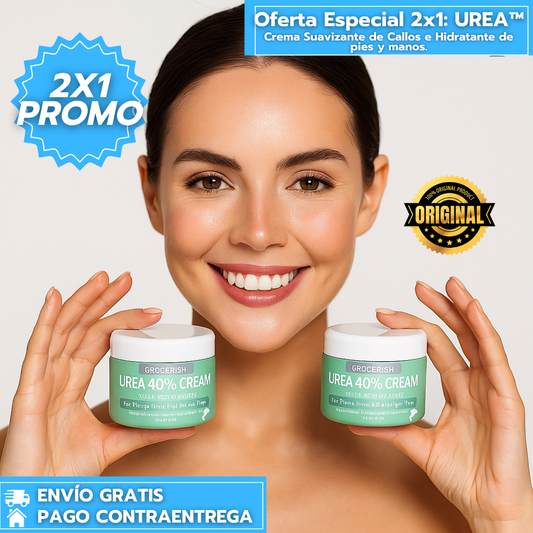 Oferta Especial 2x1: UREA™ ORIGINAL: Crema Suavizante de Callos e Hidratante de pies y manos.